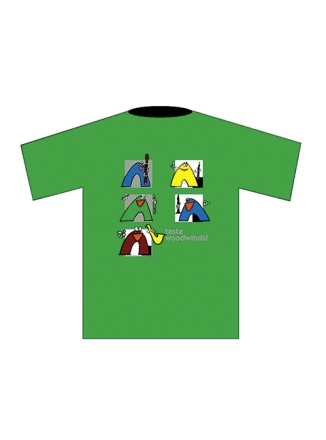 T-Shirt 'Woodwinds' (M), gr�n