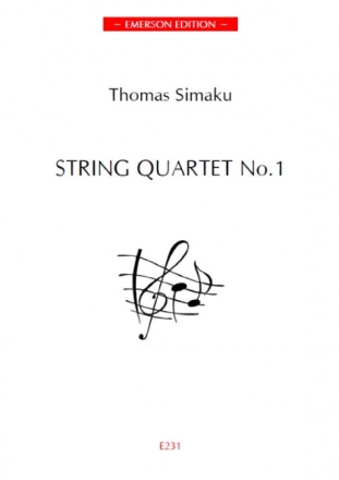 T. Simaku, String Quartet No.1 Streichquartett PARTITUR + STIMMEN