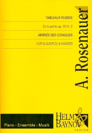 Tableaux russes op.29,2 f�r Klavier zu 6 H�nden Partitur und Stimmen