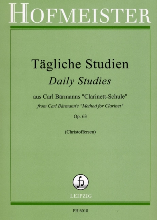 T�gliche Studien aus Carl B�rmanns 'Clarinett-Schule' op.63 f�r Klarinette
