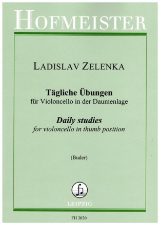 T�gliche �bungen f�r Violoncello in der Daumenlage 