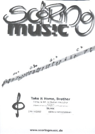 Take it home Brother f�r Big Band Partitur und Stimmen