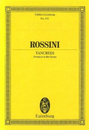 Tancredi Ouvert�re f�r Orchester Studienpartitur