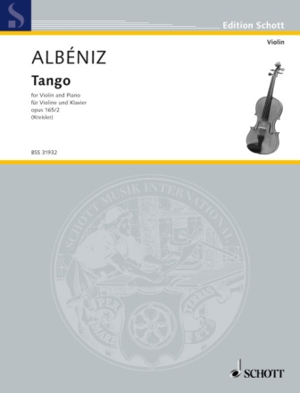 Tango op.165,2 f�r Violine und Klavier