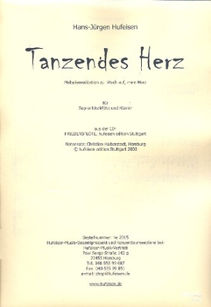 Tanzendes Herz f�r Sopranblockfl�te und Klavier