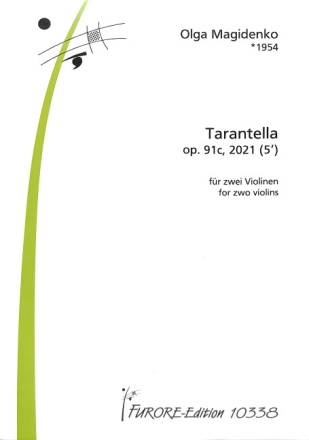 Tarantella op.91c f�r 2 Violinen 2 Spielpartituren