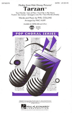 Tarzan (Medley) for 2-part chorus and piano choral score