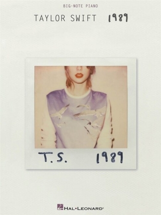 Taylor Swift - 1989 for big-note piano (with lyrics and chords)