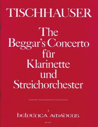 The Beggar's Concerto f�r Klarinette und Streichorchester Klavierauszug