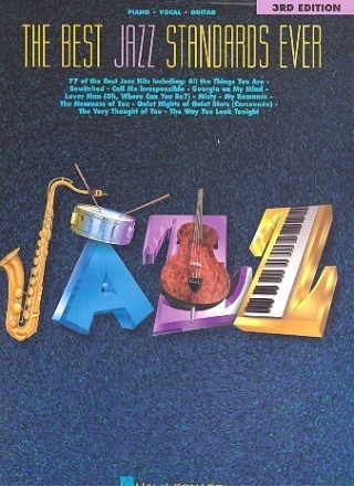 The best Jazz Standards ever 3rd Edition for piano/vocal/guitar songbook