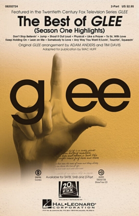 The Best of Glee (Season One Highlights) for 2-part chorus and instruments vocal score