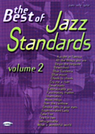 The Best of Jazz Standards vol.2: songbook piano/vocal/guitar