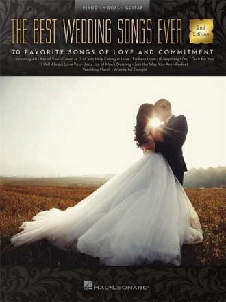 The Best Wedding Songs Ever - 2nd Edition for piano/vocal/guitar songbook