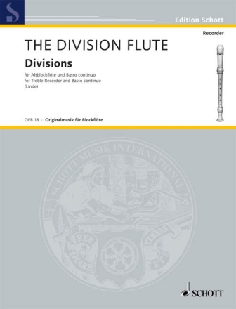 The Division Flute f�r Altblockfl�te und Bc Partitur und Stimmen