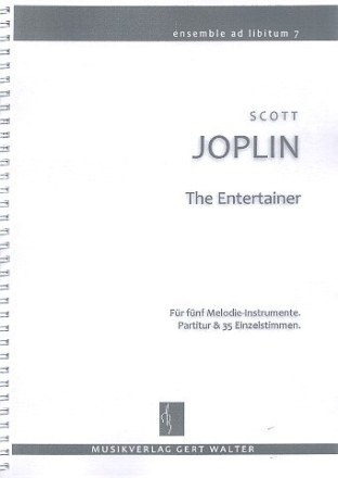 The Entertainer  f�r flexibles Ensemble Partitur und Stimmen