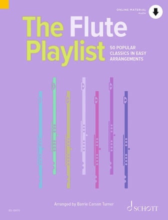 The Flute Playlist (+PDF +Download) for flute and piano (with downloadable piano accompaniment)