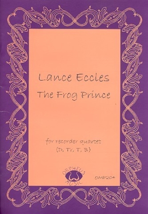 The Frog Prince for 4 recorders (SATB) score and parts