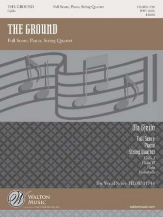 The Ground for piano and string quartet score and parts