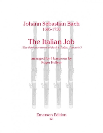 The Italian Job for 4 bassoons score and parts
