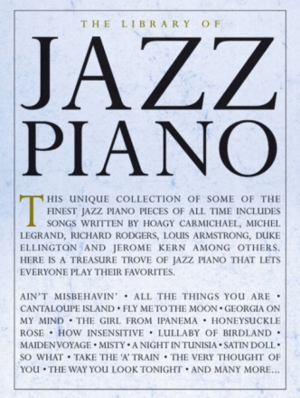 The Library of Jazz Piano: for piano (with chords)