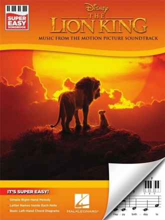 The Lion King for easy piano Super Easy Songbook