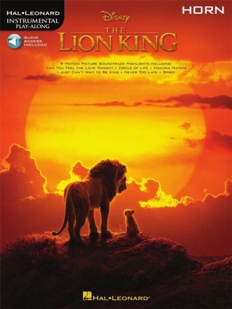 The Lion King (+Online Audio) for horn
