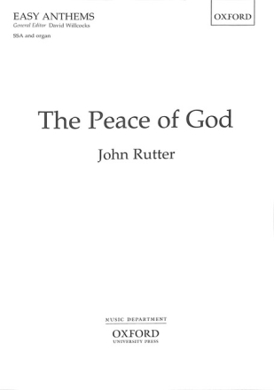 The Peace of God for upper voices (SSA) and organ score