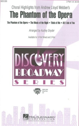 The Phantom of the Opera Choral Highlights for SAchorus a cappella score