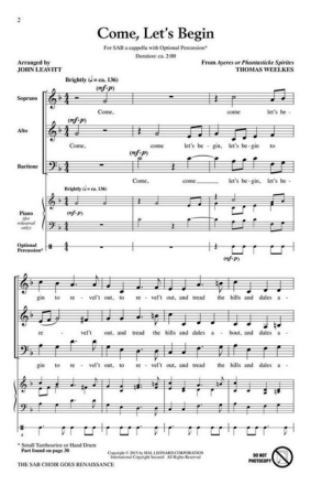 The SAB Choir Goes Renaissance for mixed choir (SAB) a cappella choral score