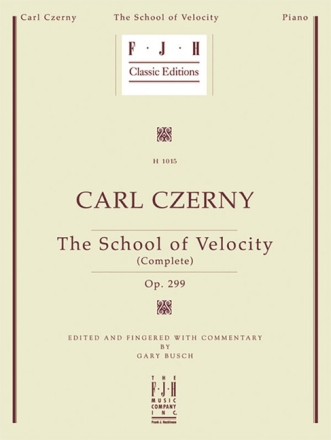 The School of Velocity op.299 for piano