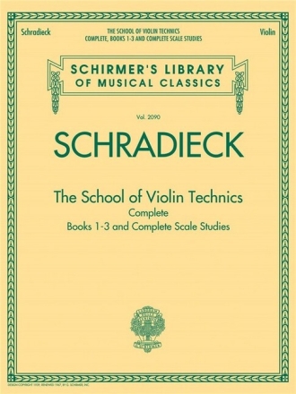 The School of Violin-Technics Books 1-3 and complete Scale Studies for violin