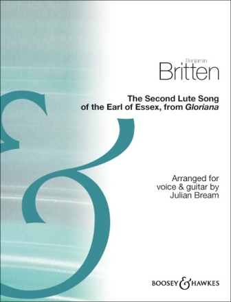 The second Lute Song of the Earl of Essex for voice and guitar (en) score