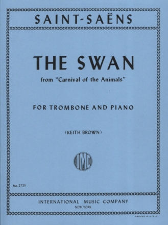 The Swan from Carnival of the Animals for trombone and piano