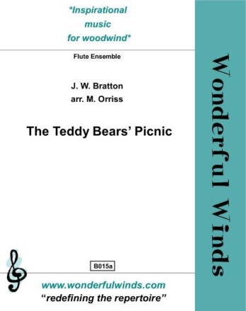 The Teddy Bears' Picnic for flute ensemble (5 C flutes) score and parts