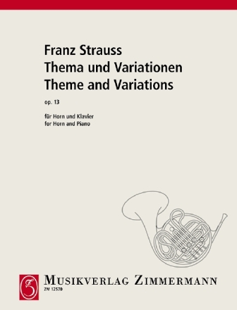 Thema und Variationen op.13 f�r Horn und Klavier