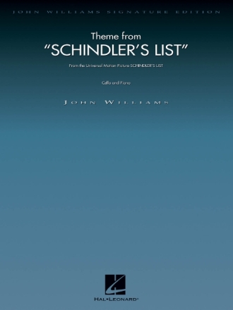 Theme from Schindler's List for cello and piano