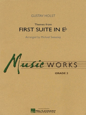 Themes from First Suite in E flat major for concert band score and parts