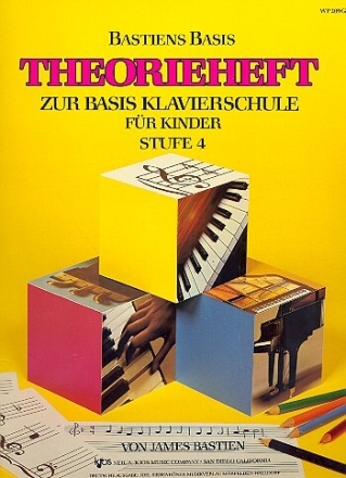 Theorieheft zur Basis Klavierschule f�r Kinder Stufe 4 Bastiens Basis