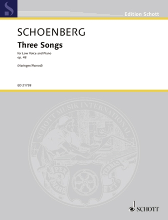 Three Songs op. 48 f�r tiefe Stimme und Klavier