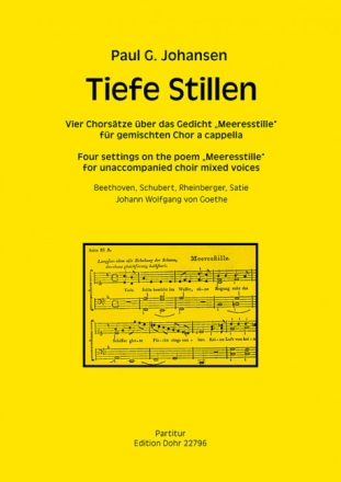 Tiefe Stillen f�r gem Chor a cappella Partitur