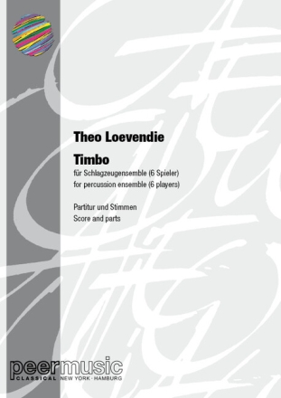 Timbo for percussion ensemble (6 players) score and parts