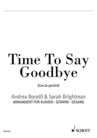 Time To Say Goodbye f�r Gesang und Klavier, Gitarre ad libitum
