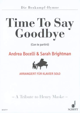 Time To Say Goodbye f�r Klavier