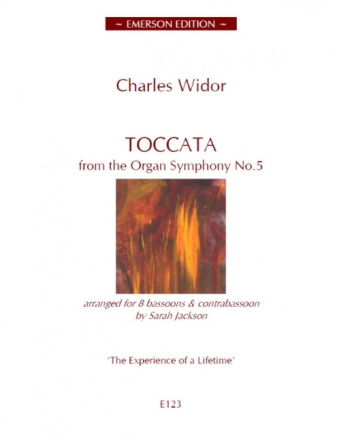 Toccata from the Organ Symphony no.5 arranged for 8 bassoons and contrabassoon,    parts