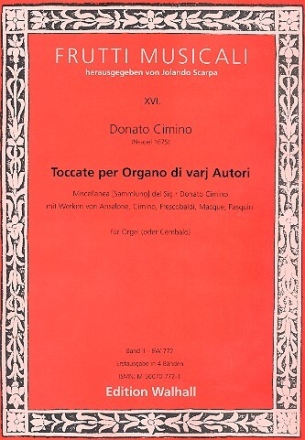 Toccate di varj autori vol.2 f�r Orgel (Cembalo)