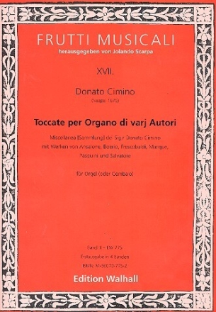 Toccate di varj autori vol.3 f�r Orgel (Cembalo)
