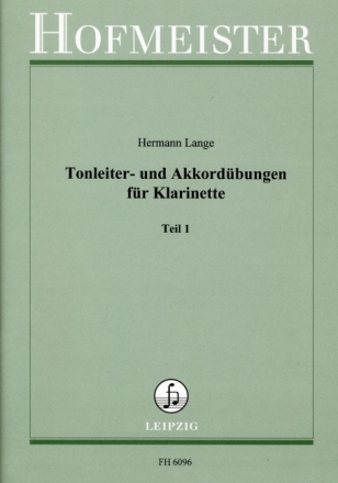 Tonleiter- und Akkord�bungen Band 1 f�r Klarinette