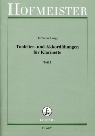 Tonleiter- und Akkord�bungen Band 2 f�r Klarinette