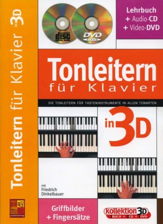 Tonleitern in 3D (+CD +DVD) f�r Klavier  (dt)