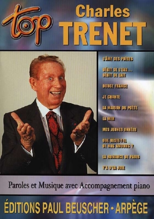 Top Charles Trenet: paroles et musique avec accompagnement piano
